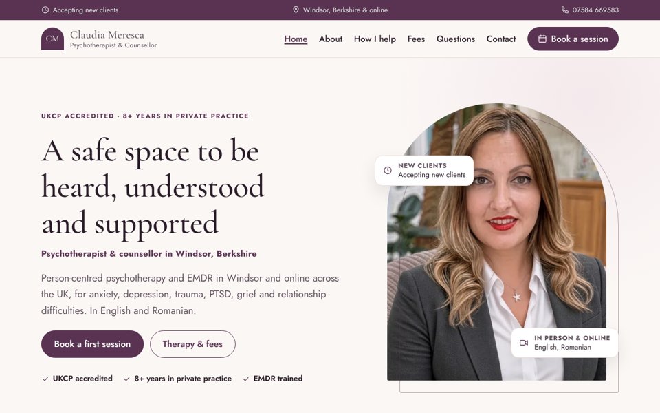 Aubergine and blush version